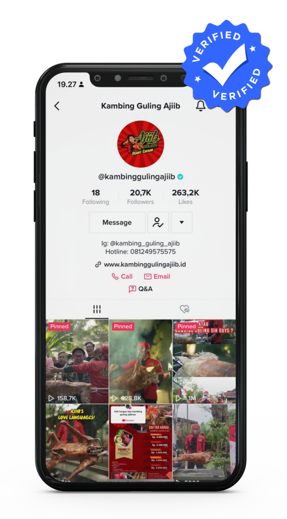 TIKTOK VERIFIED AJIIB